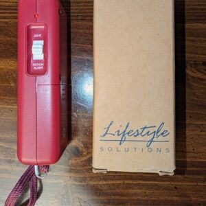 Red Personal Security Alarm with Light- ONLY FOR COLLECTABLES